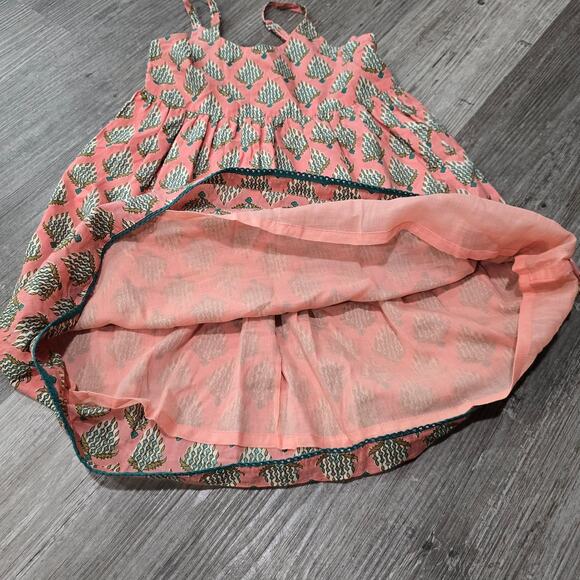 Yo Baby Pink Floral Spring Summer Dress Girl's 5 - Picture 2 of 9